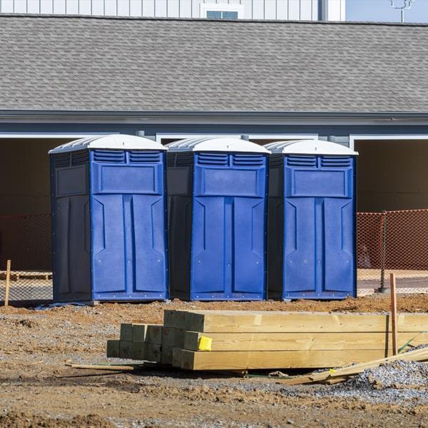 Heavy-duty construction site porta potty in Hibbing, Minnesota